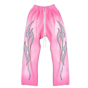 Hellstar Grey Future Flame Sweatpants