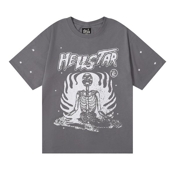 Hellstar Flaming Skeleton Inner Peace T-Shirt