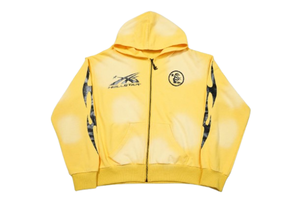 Hellstar Sports Zip Up Hoodie [Yellow]